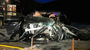 Un dels vehicles accidentats