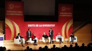 Un moment de l'acte de Societat Civil Catalana a Girona d'avui