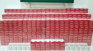 El miler de paquets de tabac incautat a La Jonquera