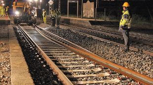 treballs, mercaderies, tren, rail
