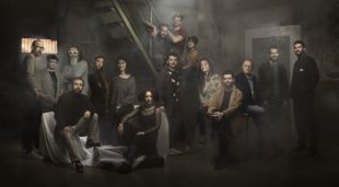 La foto de família amb els artistes que enguany estrenen disc al festival