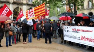 Pla mig de la concentració d'aquest matí
