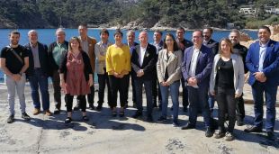 Representants d'ERC a la trobada a Begur
