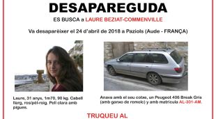 El cartell de la desapareguda repartit per la família