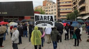 La concentració s'ha vist deslluïda per la pluja