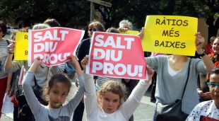 Un moment de la manifestació