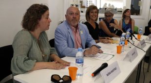 Les autoritats que han presentat el primer servei prelaboral de persones amb malaltia mental a la Selva