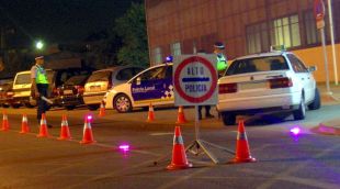 La Policia Local de Palafrugell efectuant un control el juliol de l'any passat