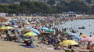 Platja de Sant Feliu de Guíxols, aquest estiu