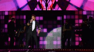 Ricky Martin en un moment de la seva actuació a Porta Ferrada