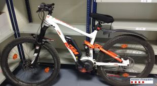 La bicicleta robada i que els Mossos han recuperat