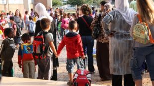 escola, nens, infants, pati, vacances