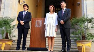 Pere Vila, Marta Madrenas i Miquel Noguer, aquest matí