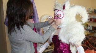 modista, carnaval, moreno