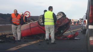 vehicle, accident, eix transversarl, c-25