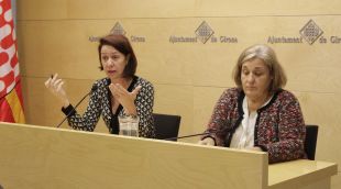 Marta Madrenas, aquest matí, explicant la proposta