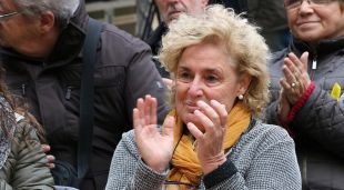 Magda Casamitjana, en un acte electoral el 14 de desembre de 2017