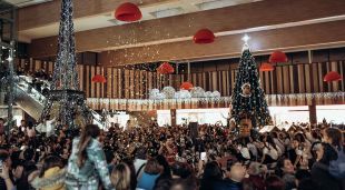 Especacle de l'encesa de llums de Nadal el dissabte passat