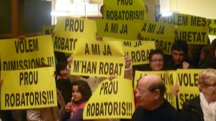 manifestació, veïns, Salt, ple, seguretat