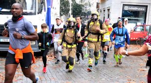 Ds Bombers durant la cursa que s'ha fet aquest matí
