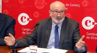 El president de la Cambra de Comerç de Girona, Domènec Espadalé, aquest matí