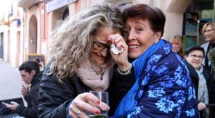 Lupe Padilla, que tenia una butlleta del segon premi