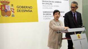 La delegada del govern espanyol a Catalunya, Teresa Cunillera amb el subdelegat Albert Bramon