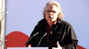 Joan Tardà aquest el 2 de desembre de 2018 a Olot mentre feia el discurs