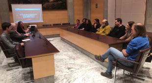 Grup de treball que aquest matí s’ha fet a la Diputació, amb el vicepresident Fermí Santamaria, alcaldes, tècnics i regidors