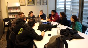 Un instant de l'assemblea d'estudiants d'aquest matí