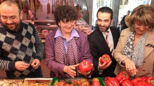 mercat, pebrots, verdura