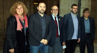 Foto de família del Festival de Torroella de Montgrí al Departament de Cultura