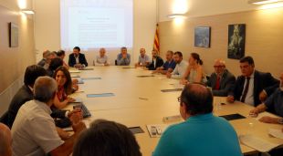 Imatge de la reunió de la Taula del Ter (arxiu)