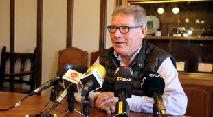 Juli Fernández en una roda de premsa el maig de 2017