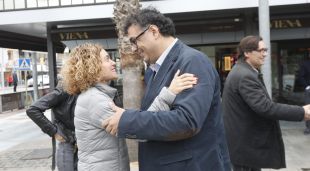 Maurici Jiménez amb Meritxell Batet el passat abril