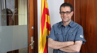 Enric Marquès aquest matí a l'Ajuntament de la Bisbal d'Empordà.