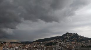 La tempesta damunt de Blanes (arxiu)