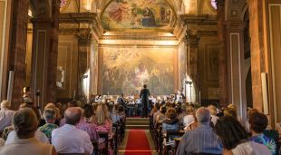 Un instant del festival durant l'edició de 2017 a l'església de l'Esperança