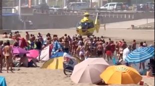 Rescat d'un ofegament al a platja de Riells l'agost de l'any passat