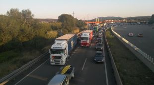 Retencions a l'AP-7 al seu pas per la Jonquera el passat 17 d'agost