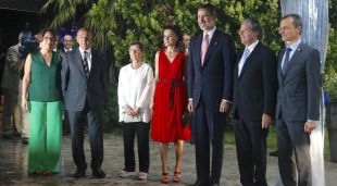 Felip VI i Letizia al Mas Marroch dels germans Roca (arxiu)
