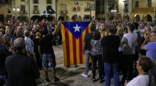 Un moment de l'acte on s'ha proclamat Amer "territori lliure i sobirà"