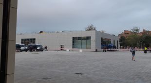 L'estació del TAV, aquest matí completament blindada