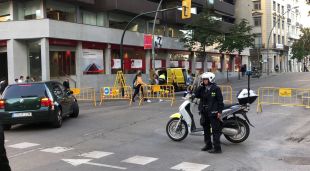 L'Avinguda Gran Via de Jaume I el dijous al matí ja es va tancar al trànsit