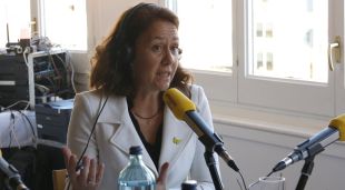 L'alcaldessa de Girona, Marta Madrenas, avui en una entrevista a Catalunya Ràdio