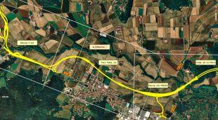 Plànol de l'alternativa de la variant de les Preses