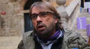 El secretari general d'UGT Catalunya, Camil Ros, durant l'acte celebrat a Girona