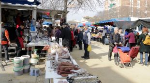 El mercat de Salt, aquest matí