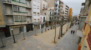 Passeig de Dintre de Blanes, en ple confinament (arxiu)