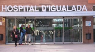 Entrada de l'Hospital d'Igualada (arxiu)